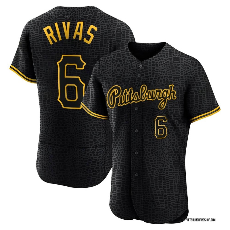 Alfonso Rivas Game-Used Jersey - Rivas 1 Hit 1 Walk - Pirates vs