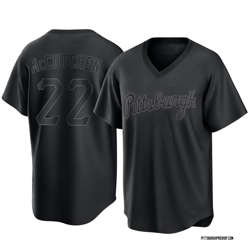 Andrew McCutchen Pittsburgh Pirates Youth Black Backer T-Shirt 