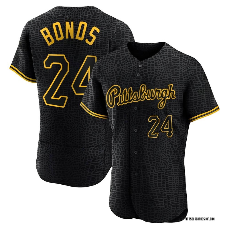 Men's Pittsburgh Pirates #24 Barry Bonds Yellow Pullover Throwback