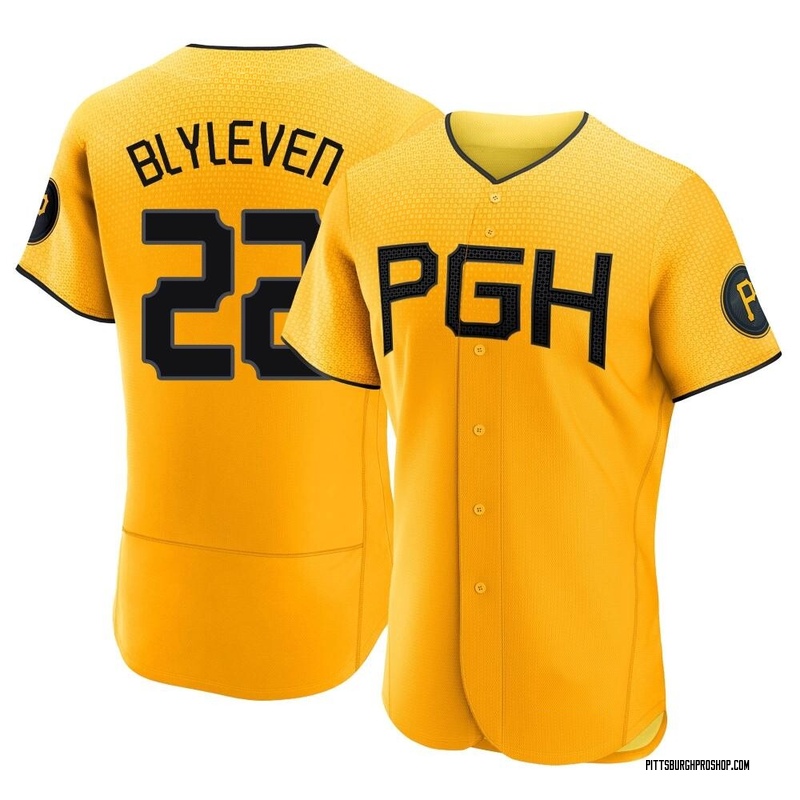 Bert Blyleven Men's Pittsburgh Pirates Alternate Jersey - Black Golden  Replica