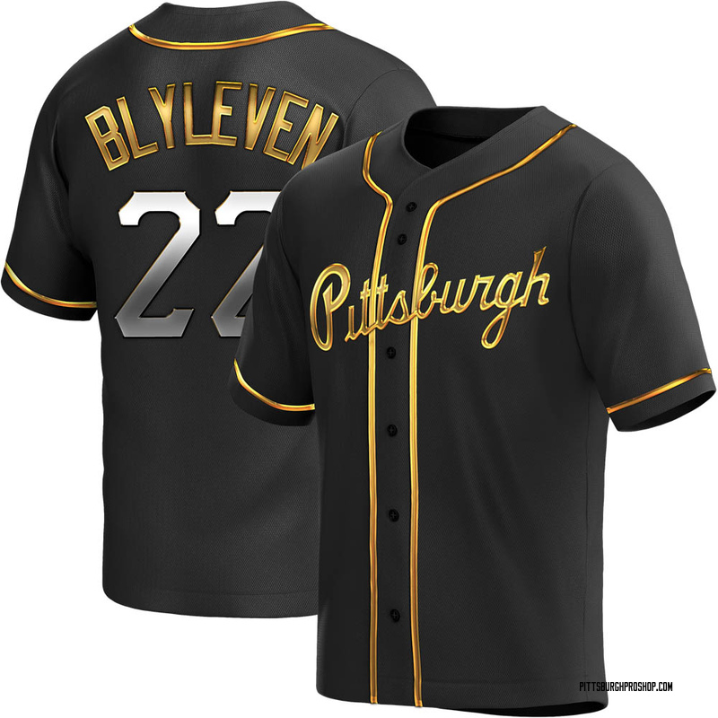 Bert Blyleven Men's Pittsburgh Pirates Alternate Jersey - Black Golden  Replica