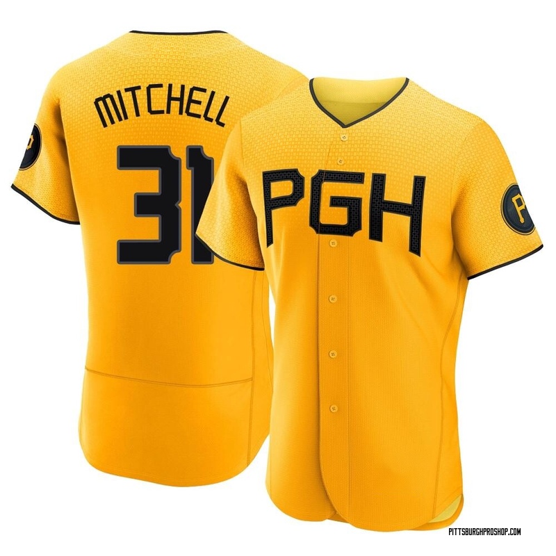 Cal Mitchell Youth Pittsburgh Pirates Home Jersey - White Replica