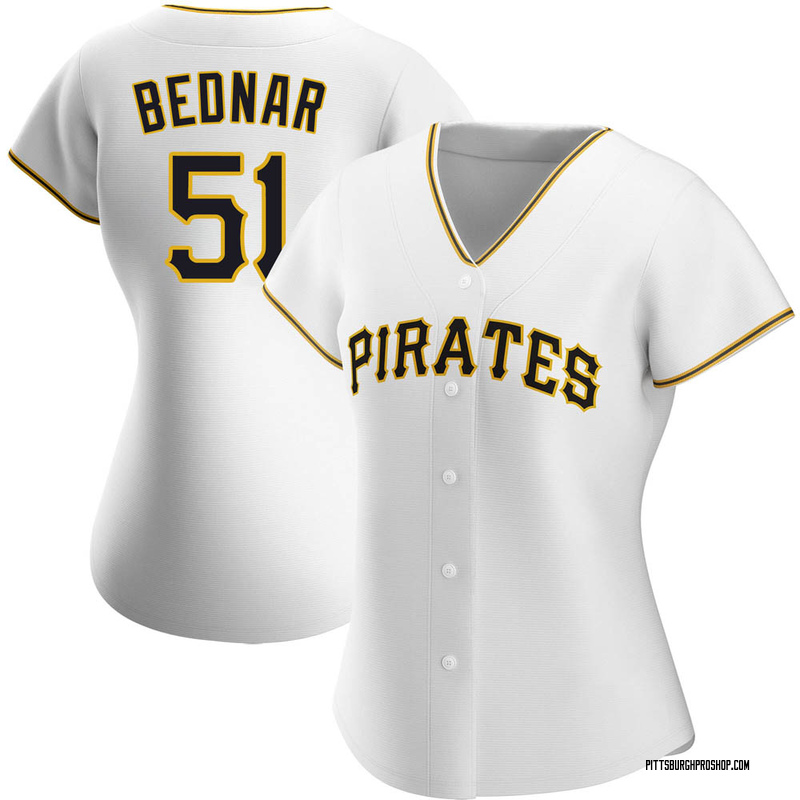 David Bednar Women's Nike White Pittsburgh Pirates Home Replica Custom Jersey Size: Medium