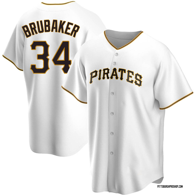 JT Brubaker Men's Pittsburgh Pirates Home Jersey - White Authentic
