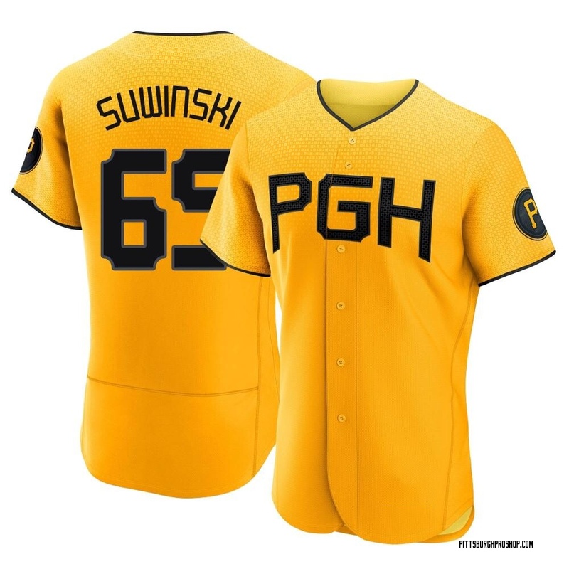 Jack Suwinski Pittsburgh Pirates Men's Black Midnight Mascot T-Shirt 