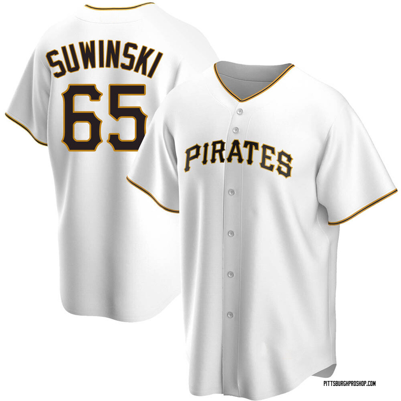 Youth Replica Pittsburgh Pirates Jack Suwinski Home Jersey - White