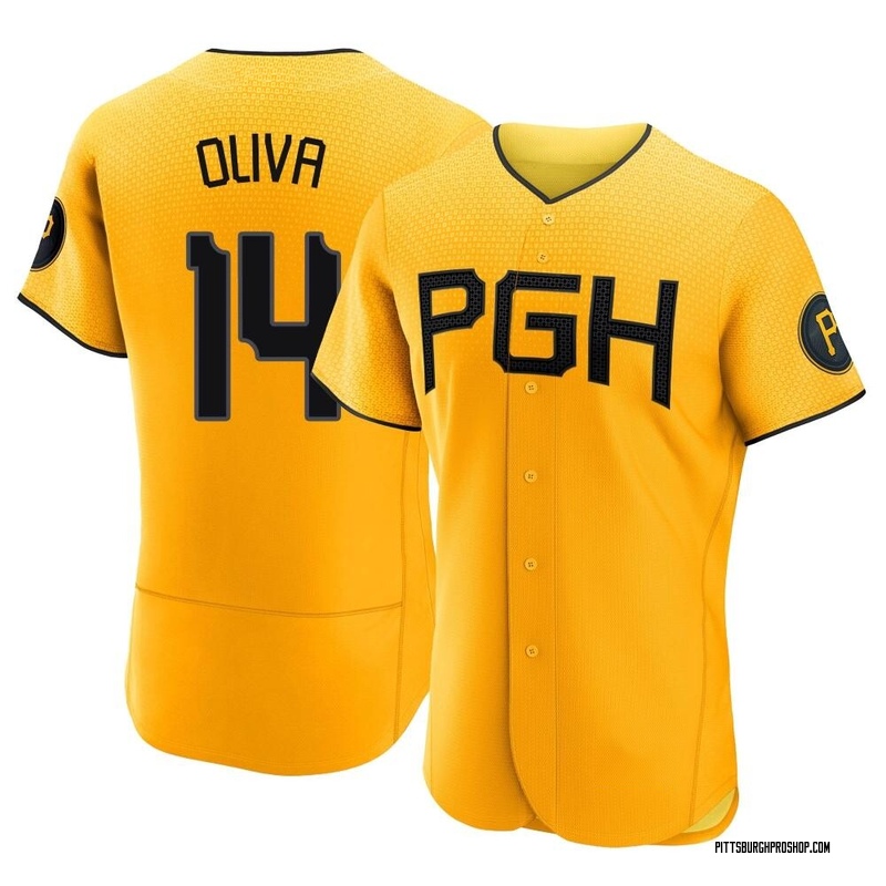 Jared Oliva Pittsburgh Pirates Youth Black Roster Name & Number T-Shirt 