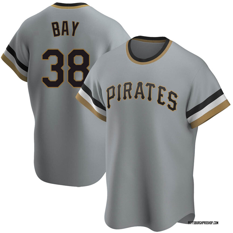 Jason Bay Men's Pittsburgh Pirates Alternate Jersey - Black Authentic