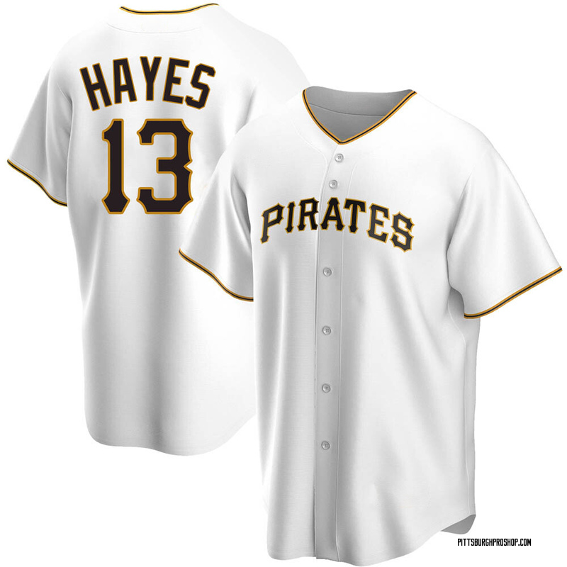 Youth Pittsburgh Pirates Ke'Bryan Hayes #13 White Replica Jersey