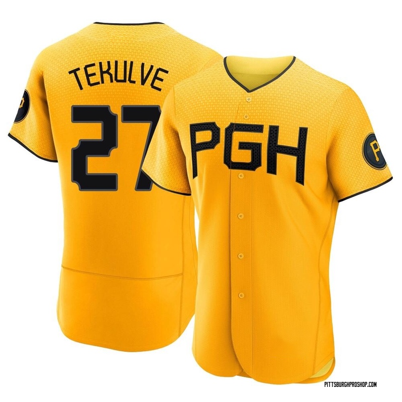 Kent Tekulve Pittsburgh Pirates Youth Gold 2023 City Connect Name