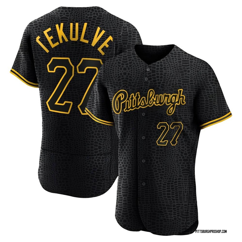 Authentic Mitchell and Ness 1979 Pittsburgh Pirates Kent Tekulve Black  Jersey 44