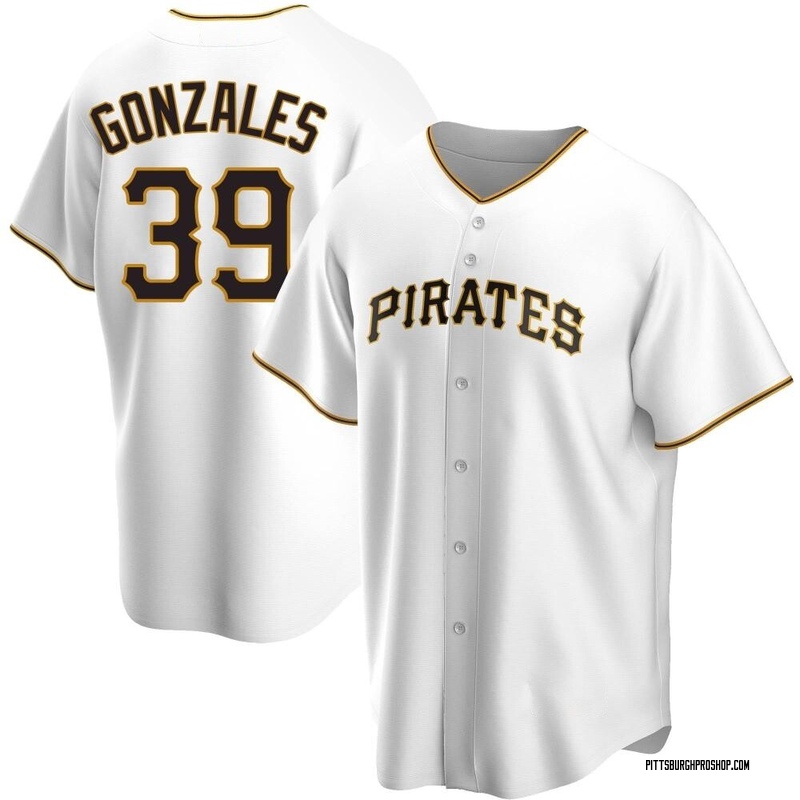 Nick Gonzales Men's Nike White Pittsburgh Pirates Home Authentic Custom Jersey