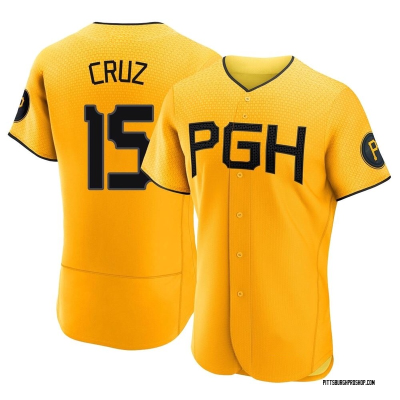 Nike Youth Pittsburgh Pirates Oneil Cruz #15 White Home Cool Base Jersey