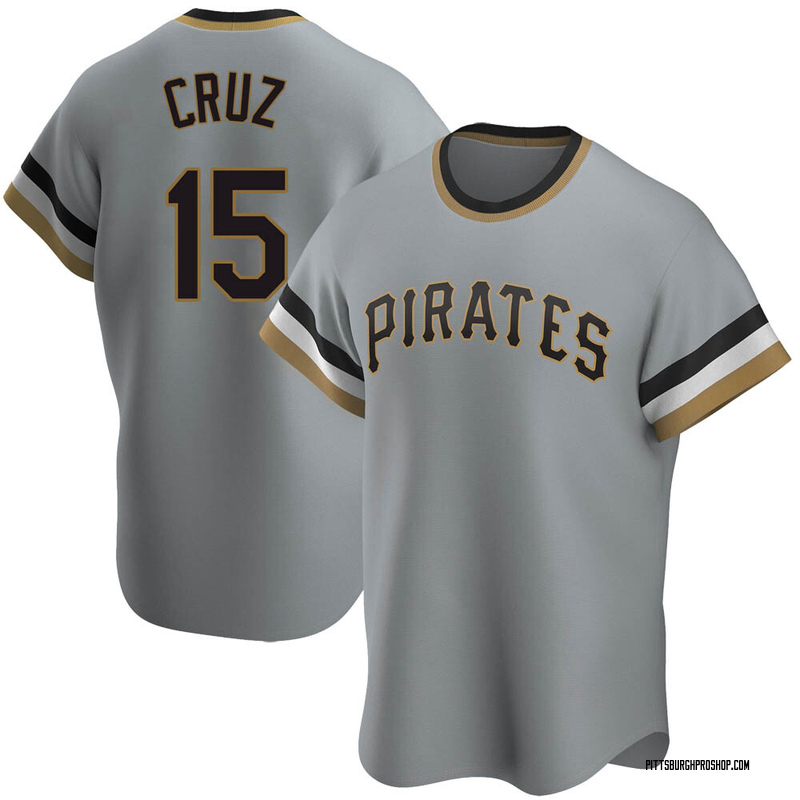 Oneil Cruz Youth Pittsburgh Pirates Road Cooperstown Collection Jersey -  Gray Replica