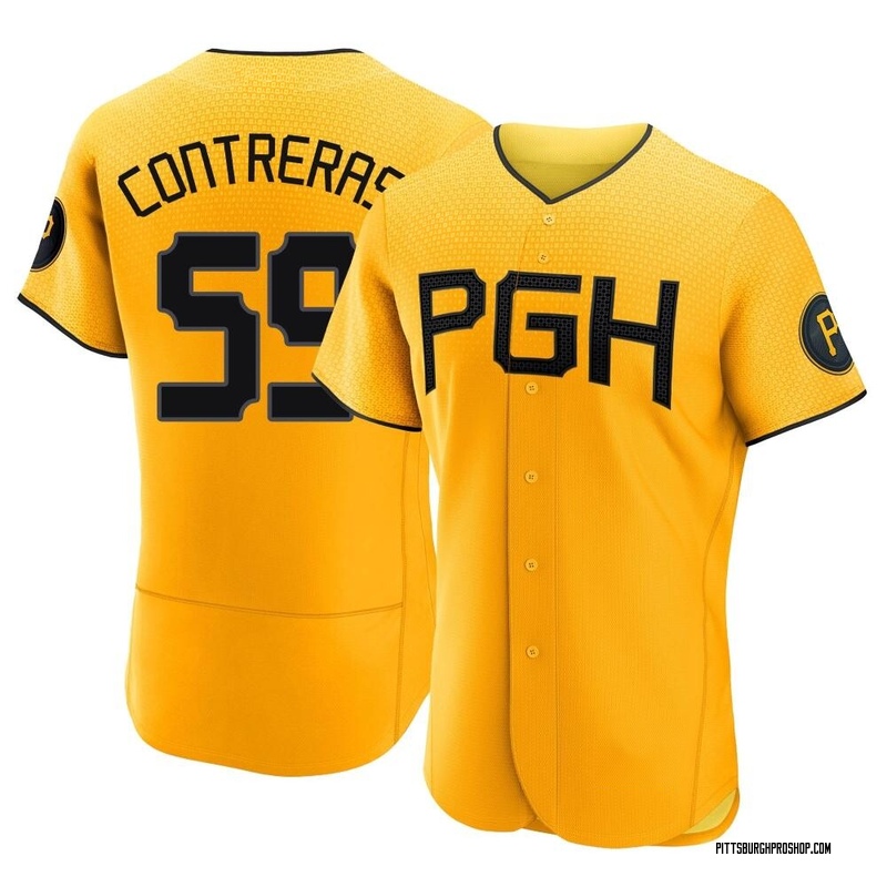 Roansy Contreras Pittsburgh Pirates Women's Black Roster Name & Number T- Shirt 