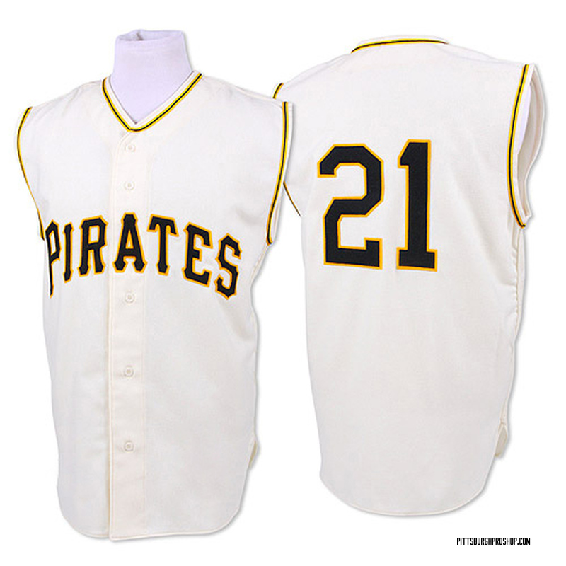 ROBERTO CLEMENTE  Pittsburgh Pirates Majestic 1971 Home Throwback Jersey