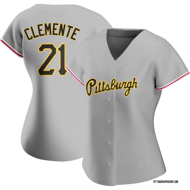 ROBERTO CLEMENTE  Pittsburgh Pirates Majestic 1966 Home Throwback Jersey