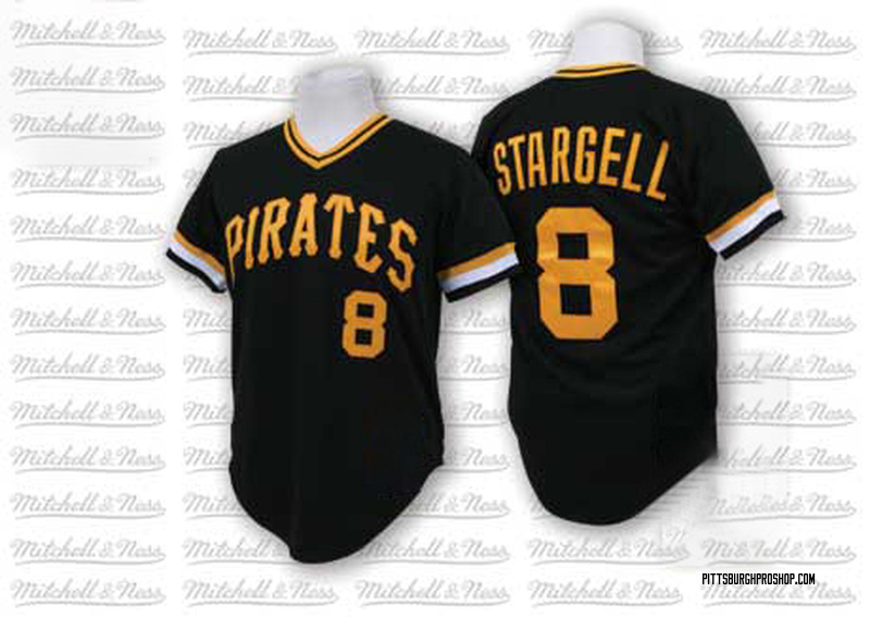 Willie Stargell Men's Pittsburgh Pirates Throwback Jersey - Black Authentic